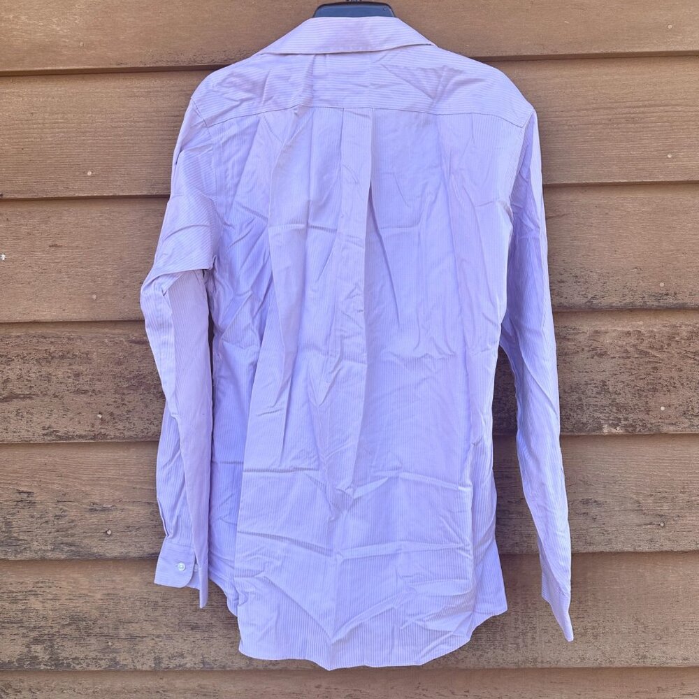 Joseph & Feiss Non- Iron Fitted Mens Button Down Dress Shirt Size 16 - Picture 2 of 8